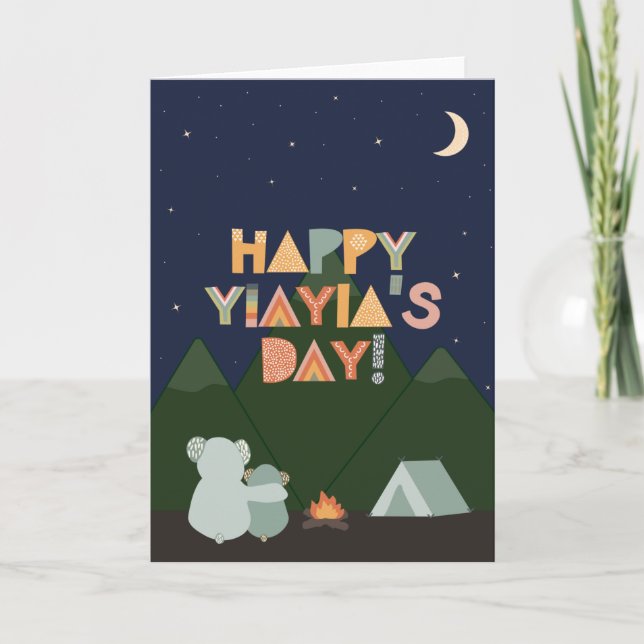 Carte de fête des mères pour Yiayia (Devant)