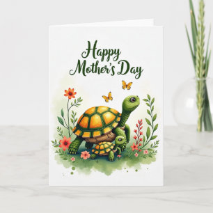 Carte de fête des mères Reptile Émeraude