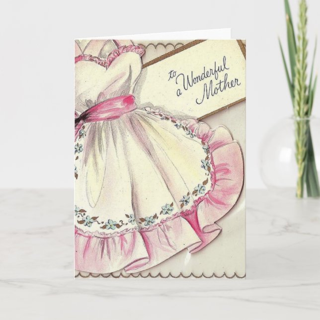 Carte de fête des mères Retro's Apron (Devant)