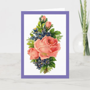 Carte de fête des mères roses