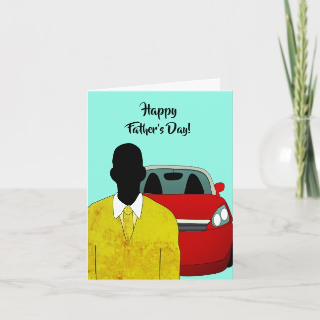 Carte de Fête des pères Africaine Américaine Heure (Devant)