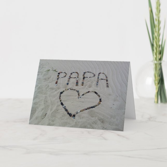 Carte de Fête des pères Beach Love (Devant)