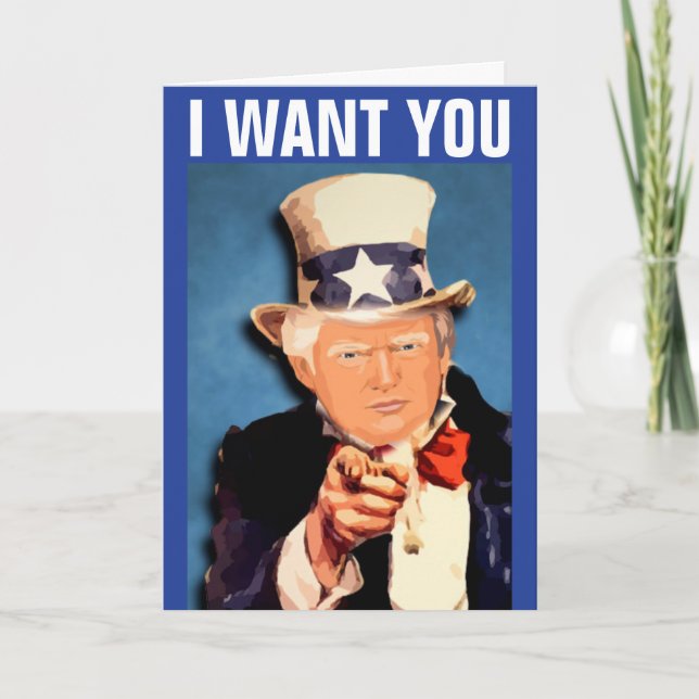 CARTE DE FÊTE DES PÈRES BEAUCOUP DAD DONALD TRUMP (Devant)