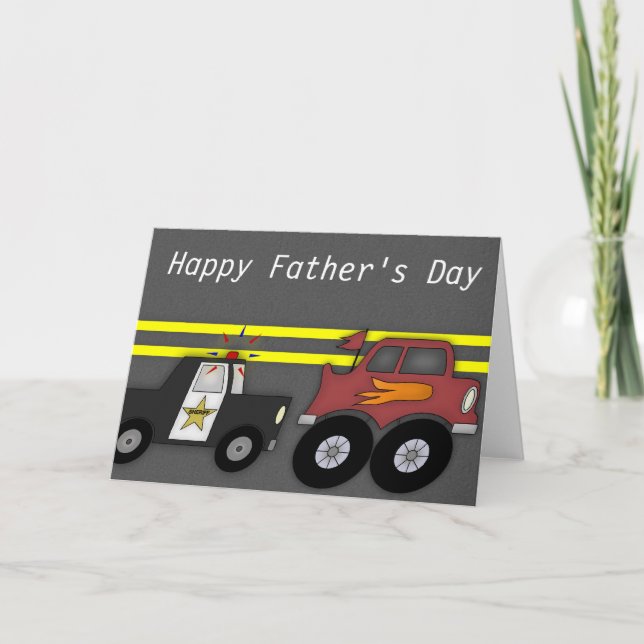 Carte de Fête des pères Big Truck (Devant)