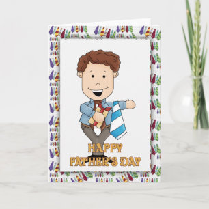 Carte de Fête des pères de Cravate papa 2