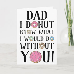 Carte de Fête des pères de donut