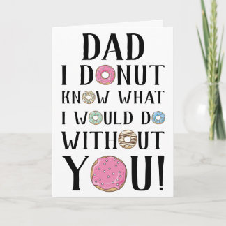 Carte de Fête des pères de donut