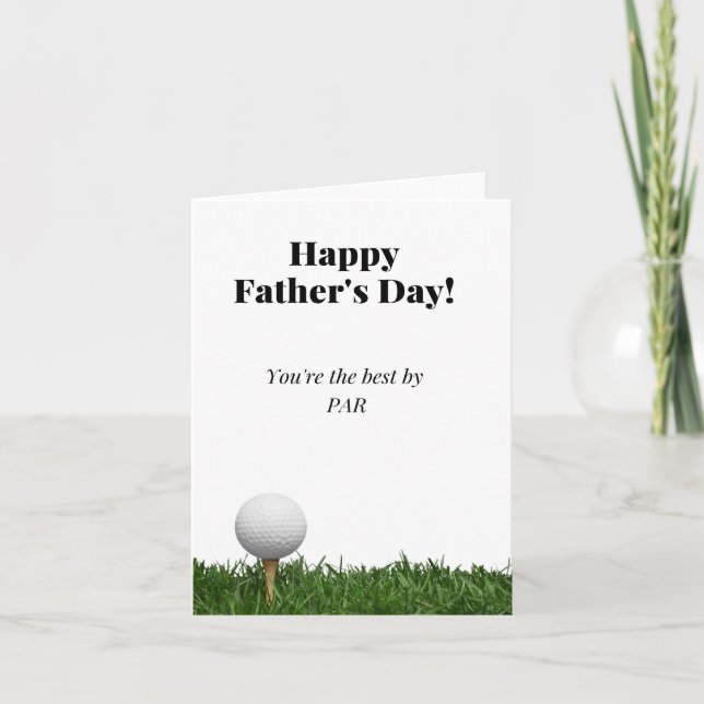 Carte de Fête des pères de golf (Devant)