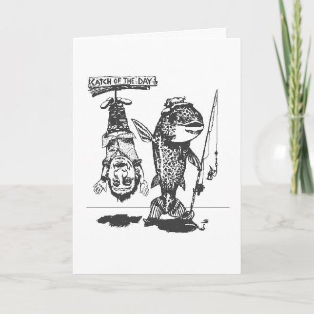 Carte de Fête des pères de poisson (Devant)
