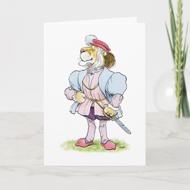 Carte de fête des pères de prince Lion (Devant)