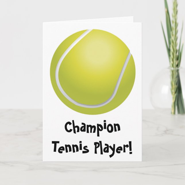 Carte de fête des pères de tennis (Devant)