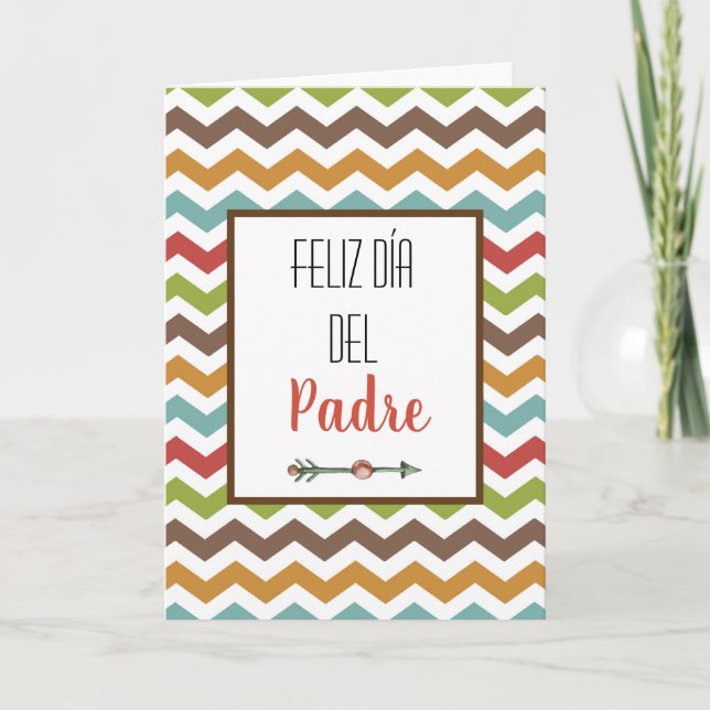 Carte de Fête des pères espagnole Feliz Dia Del Pa (Devant)