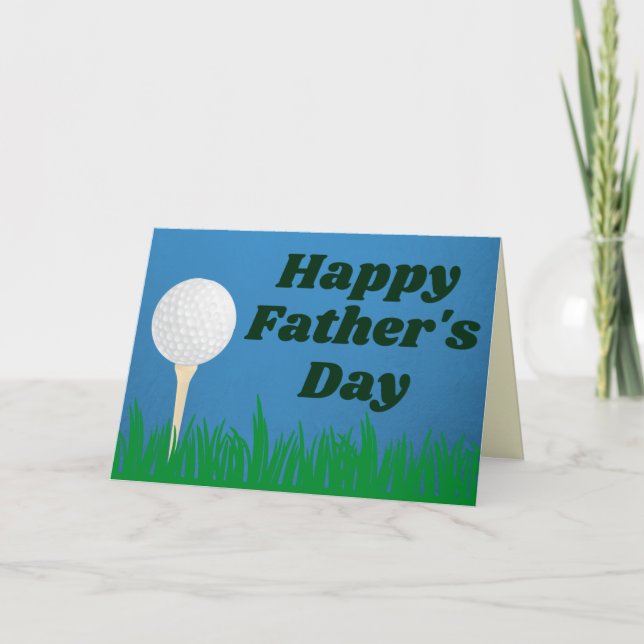 Carte de Fête des pères Golf Happy (Devant)