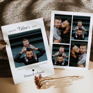 Carte de Fête des pères Happy personnalisée avec p
