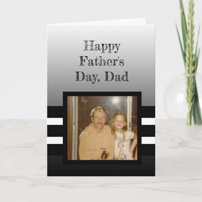 Carte de Fête des pères Happy Photo personnalisée (Devant)