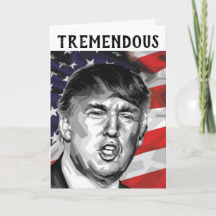 CARTE DE FETE DES PERES INCROYABLE DONALD TRUMP