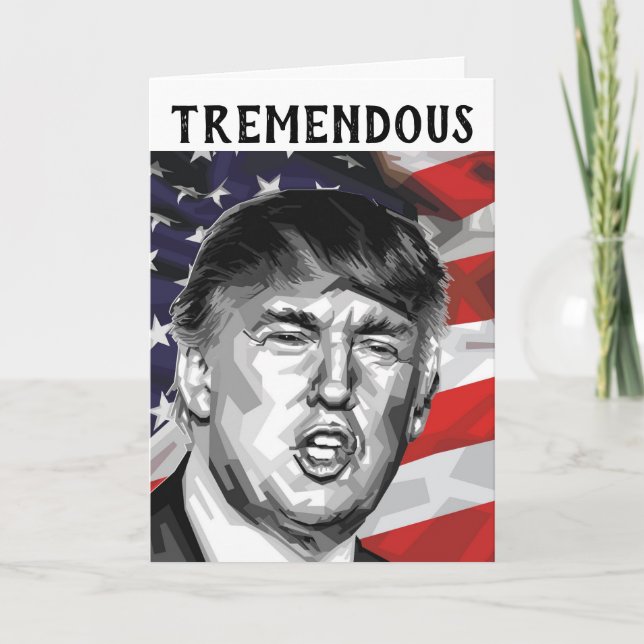CARTE DE FETE DES PERES INCROYABLE DONALD TRUMP PE (Devant)