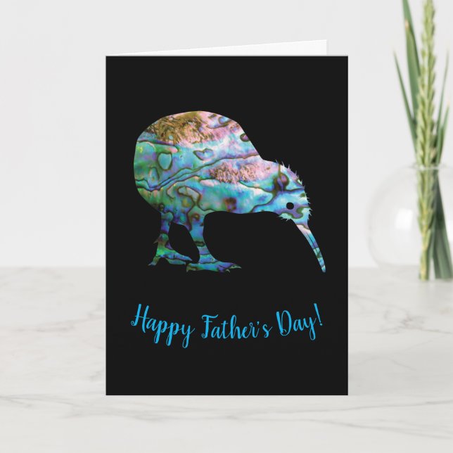 CARTE DE FÊTE DES PÈRES KIWI PAUA (Devant)