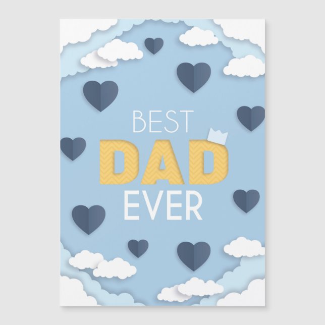 Carte de Fête des pères Meilleur Papa Jamais migno (Devant)
