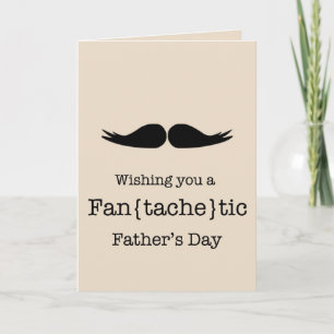 Carte de Fête des pères Moustache