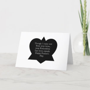 Carte de Fête des pères Papa/Bonus Papa adoptée