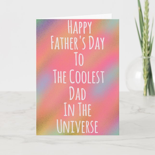 Carte de Fête des pères papa cool (Devant)