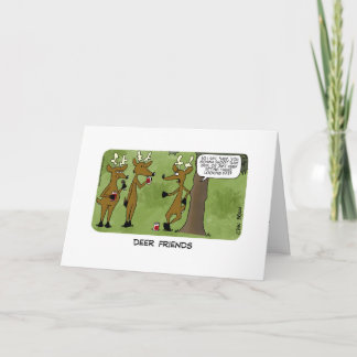 Carte de Fête des pères papa Joke - Deer Friends