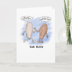 Carte de Fête des pères papa Joke - Oreilles