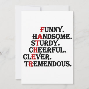 Carte de Fête des pères Père Funny