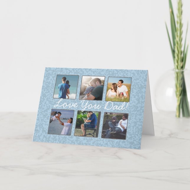 Carte de Fête des Pères personnalisée avec photo (Devant)