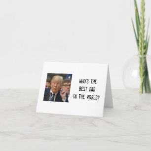 Carte de Fête des pères Trump amusante