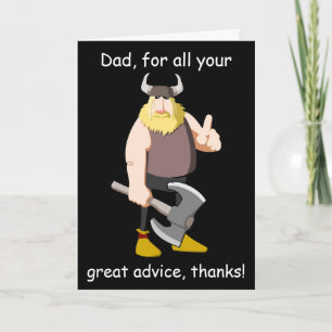Carte de Fête des pères Viking Happy