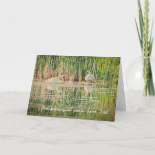 Carte de Fête des pères Wild Swans