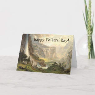 Carte de Fête des pères Yosemite Wilderness Waterf