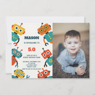 Carte de fête pour enfants modifiable pour garçons