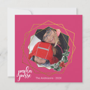 Carte de fête unique 🎄 Parka Posse de Noël