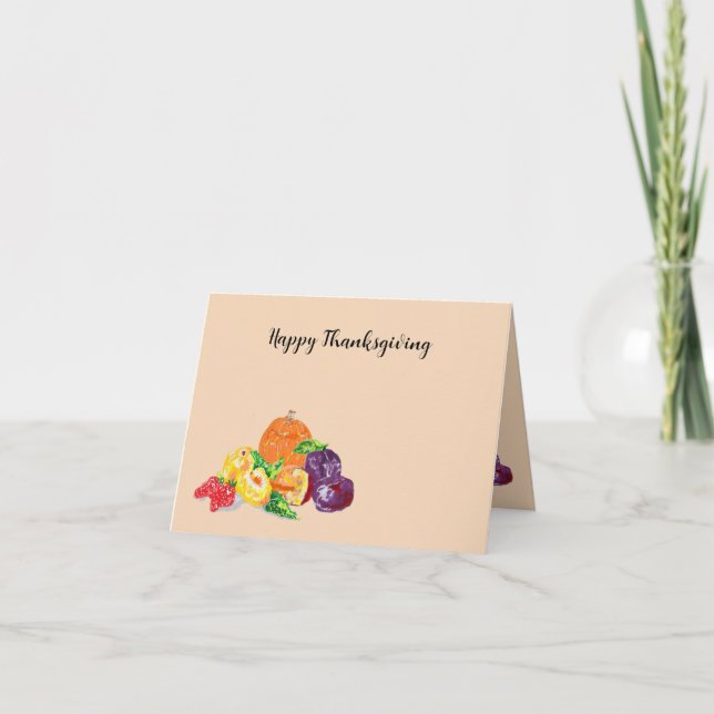 Carte de Fêtes G : Action de grâce bénie (Devant)