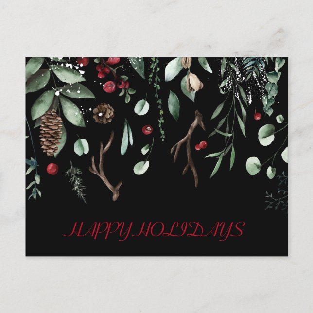 Carte de fêtes hivernales (Devant)