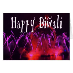 Carte de feux d'artifice de Diwali