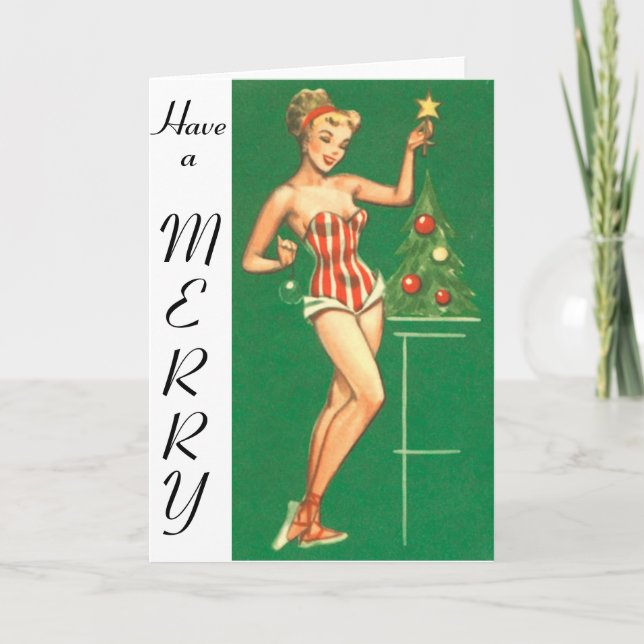 Carte de fiançailles de Noël (Devant)
