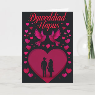 Carte de Fiançailles Welsh Happy