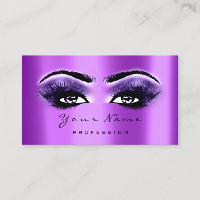 Carte de fidélité 10 Lashes de maquillage Extensio (Devant)