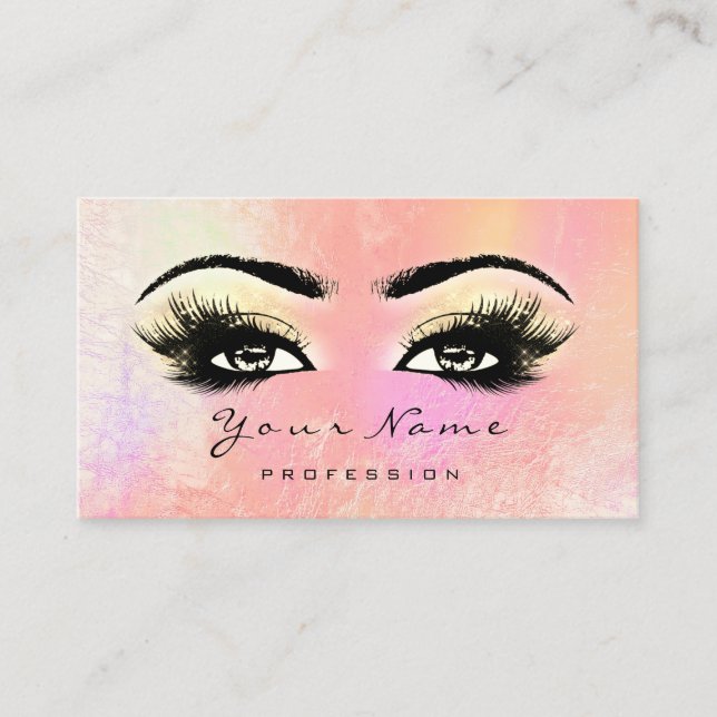 Carte de fidélité 10 Lashes de maquillage Extensio (Devant)
