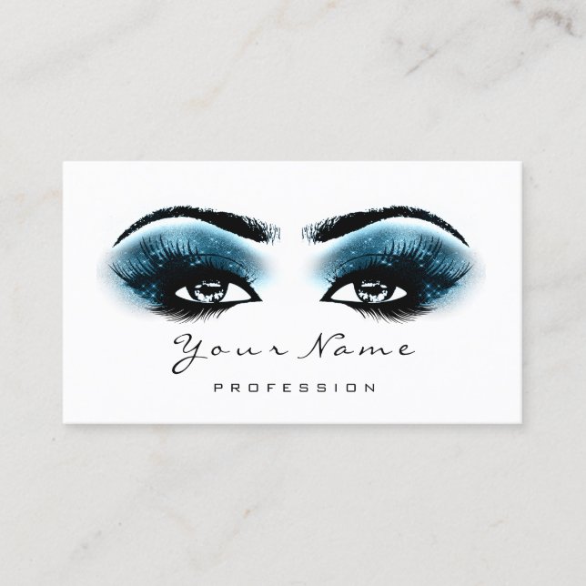 Carte de fidélité 10 Lashes de maquillage Extensio (Devant)