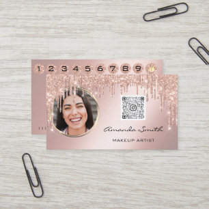 Carte de fidélité 10 Punch Crown Argent QR Logo Ph