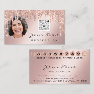 Carte de fidélité 10 Punch Rose de la Couronne QR 