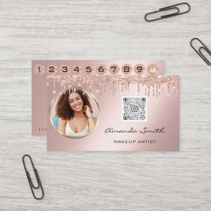 Carte de fidélité 10 Punch Rose de la Couronne QR 