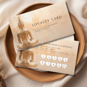Carte de fidélité 10 visites Salon Cœur de Bouddha