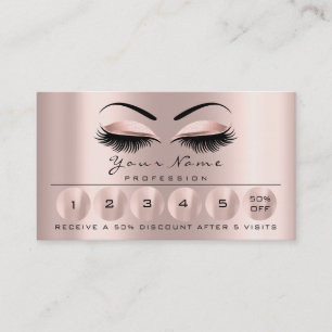 Carte de fidélité 6 Maquillage Eyebrow Eyes Lashes