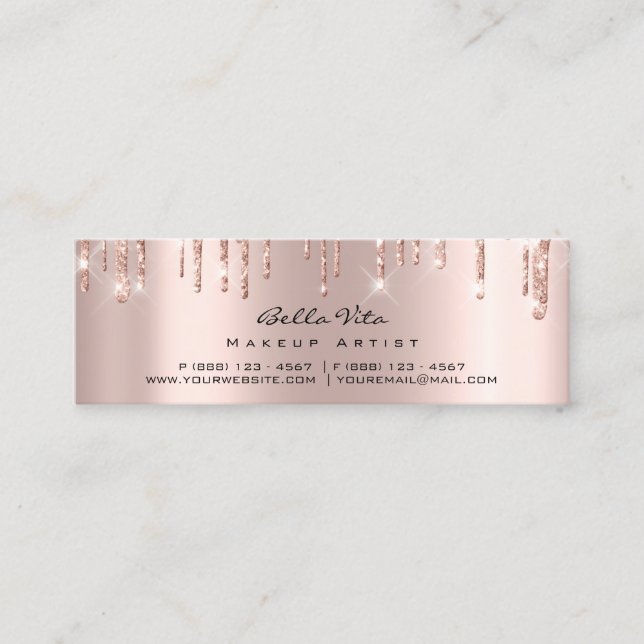 Carte de fidélité 6 Punch Maquillage de beauté Coe (Devant)